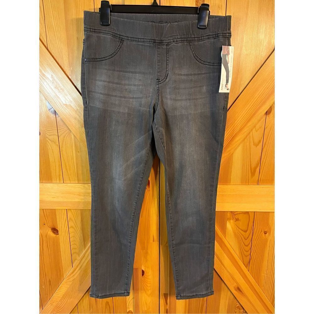 Jag Jeans Marla Legging Pull On Skinny Jeans Size Large Womens Cinder Grey nwt (